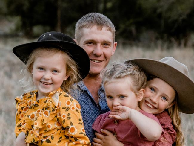 WEEKEND TELEGRAPHS SPECIAL. MUST TALK WITH PIC ED JEFF DARMANIN BEFORE PUBLISHING. Vikki Campion column. Lockie Clarke in supplied images . Lockie with his nieces Lottie, Sapphire and Willow