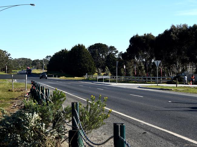 The car was pulling out of the road in the middle right hand side of the picture. Picture: Nicole Garmston