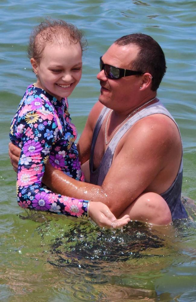 Ella Rattenbury with her father Rick. Picture: Contributed