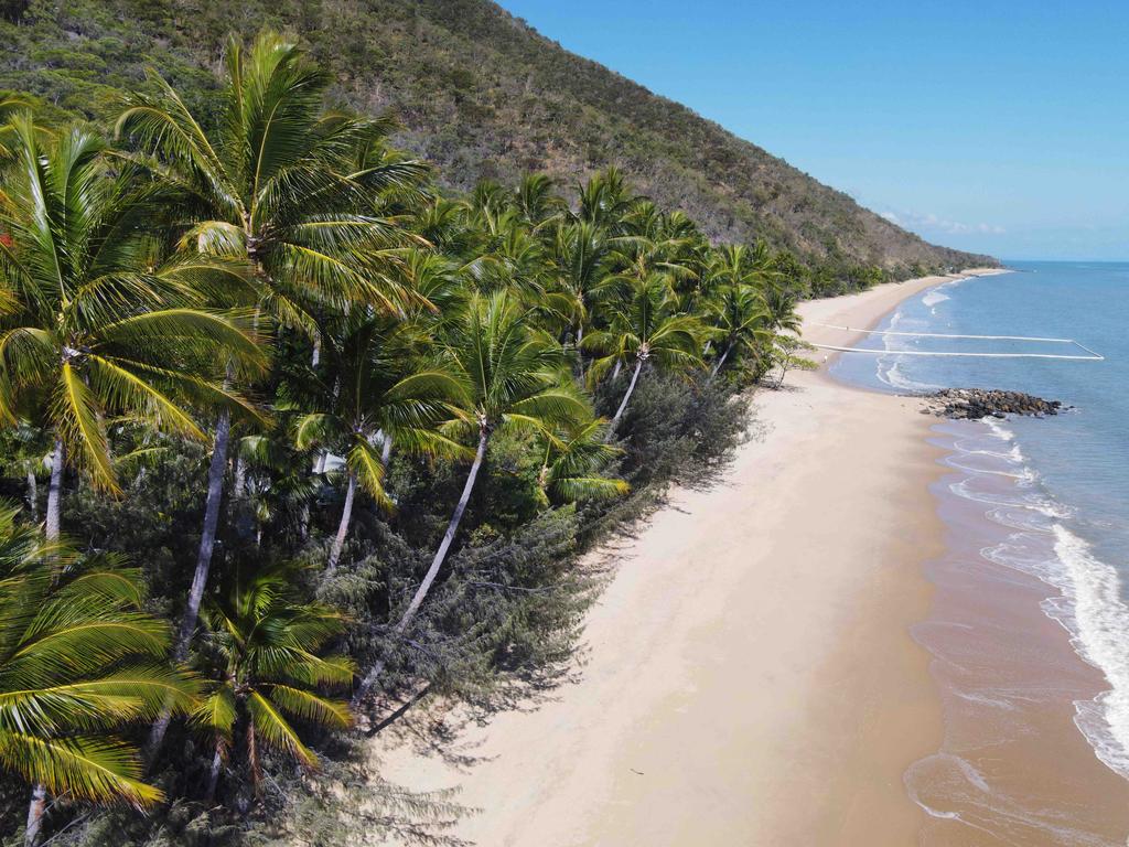 Ellis Beach, halfway between Cairns and Port Douglas on the Captain Cook Highway, a scenic coastal road in Far North Queensland. Picture: Brendan Radke