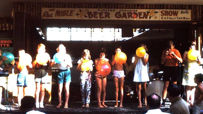 1966 Rex Noble performance at the Surfers Paradise Beer Garden. Picture: Pauline Holley