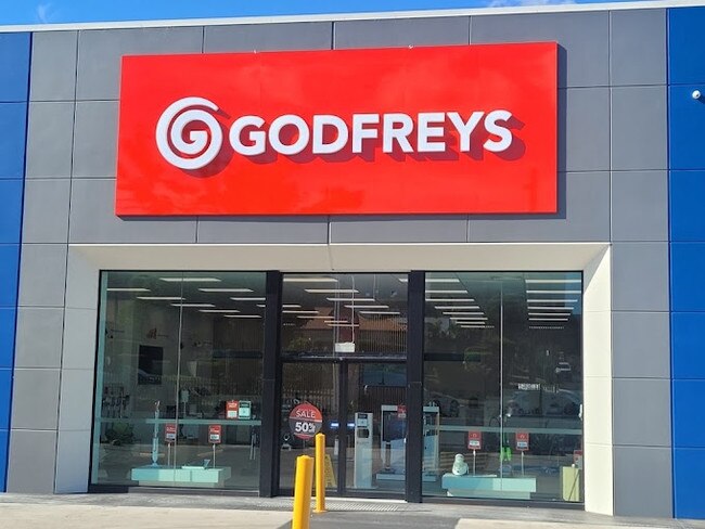 The Godfreys store along James Street in Toowoomba.