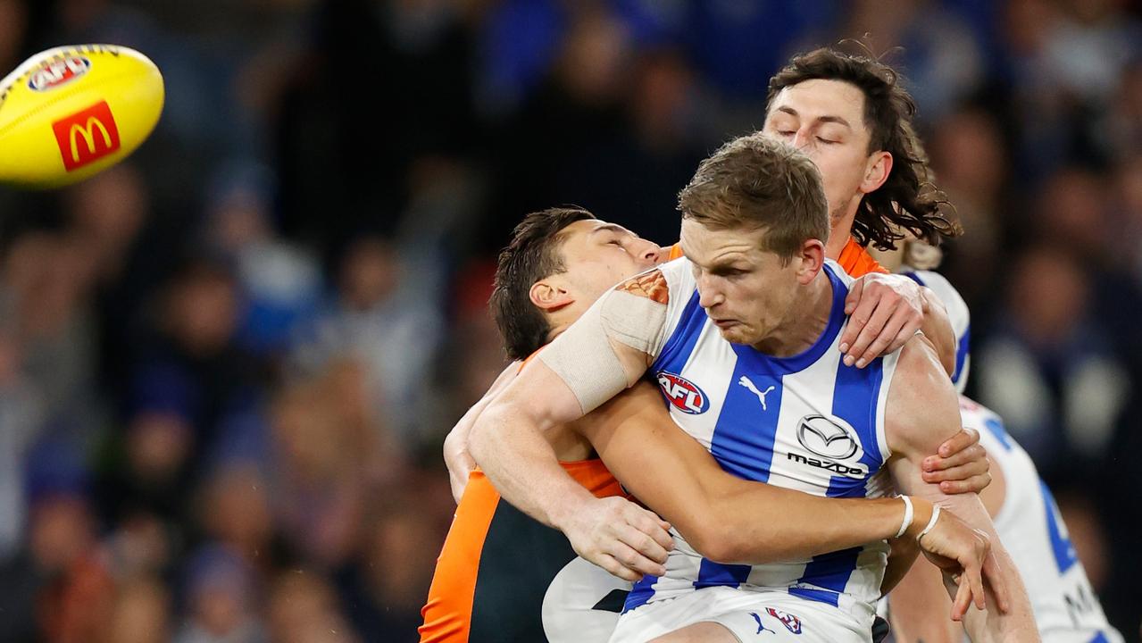 Jack Ziebell was one of the experienced Roos who battled to make an impact.