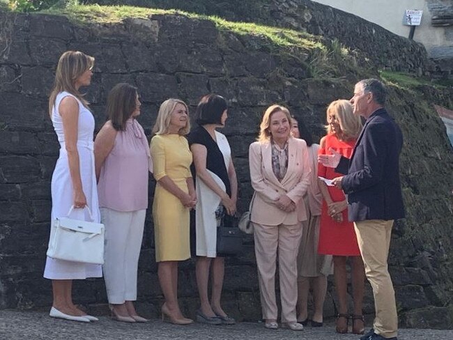 Melania Trump and Jenny Morrison took in the sites close together. Picture: News Corp Australia