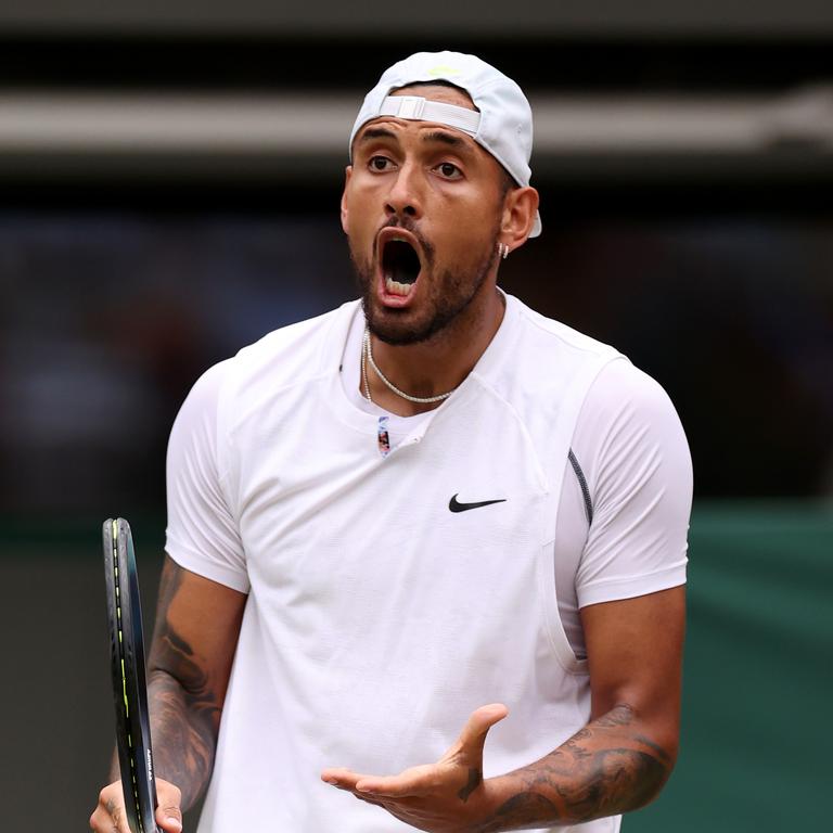 Nick Kyrgios is in a "bromance" with Novak Djokovic. (Photo by Ryan Pierse/Getty Images)