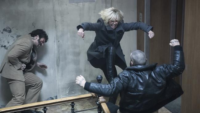 Charlize Theron did more than 90 per cent of her own stunts. (Jonathan Prime/Focus Features via AP)