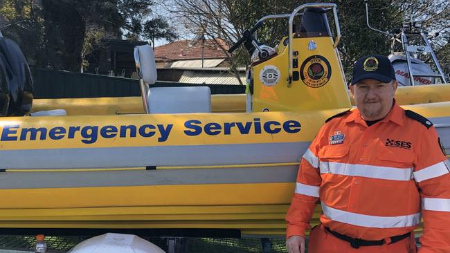 Barry Wademan was recognised for his work with the SES.