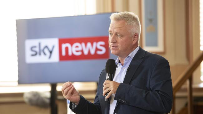 Premier Jeremy Rockliff during the Sky News/ The Mercury People's Forum at the Town Hall, Hobart. Picture: Chris Kidd