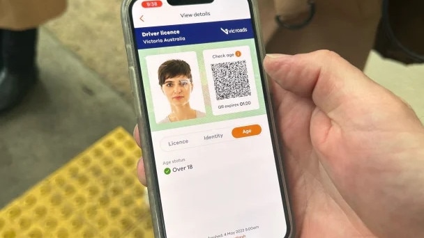 An example of what the digital driver’s licences will look like in Victoria.