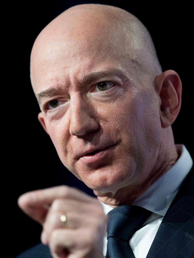 Jeff Bezos is worth over $200 billion. Picture: Jim WATSON / AFP