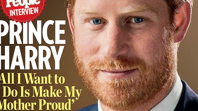 Prince Harry on the cover of <i>People </i>magazine.