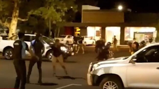 A scene from the disturbing A Current Affair report on the crime crisis in Alice Springs. Picture: Supplied/A Current Affair