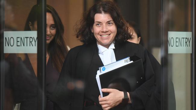 High-profile defamation barrister Sue Chrysanthou is facing legal action to stop her representing Christian Porter in his defamation case. Picture: AAP