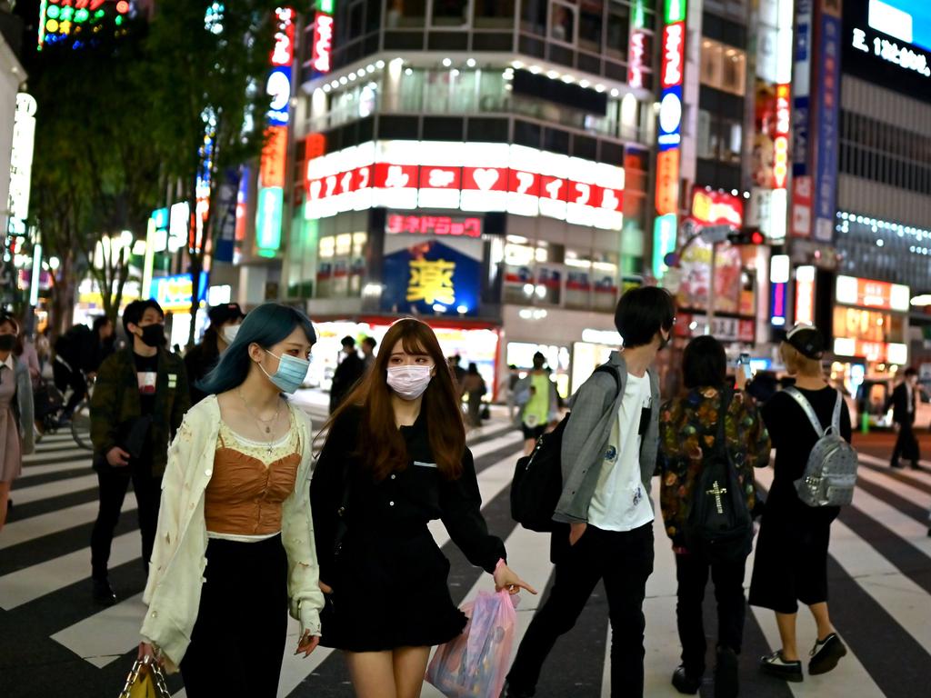 Experts in Japan say the country is experiencing a third wave of the virus. Picture: Charly Triballeau/AFP
