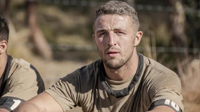 Sam Burgess in the finale episode of SAS Australia. Picture: Network 7