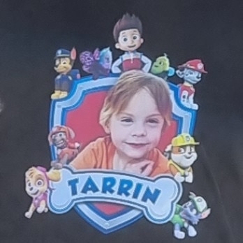 A family friend made up shirts for loved ones to wear that honoured four-year-old Tarrin-Macen Kennith O’Sullivan who died in August 2021.