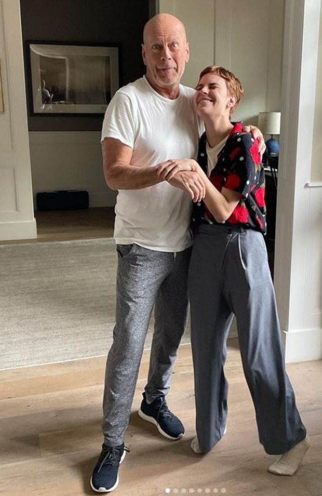 Tallulah Willis shared photos with her father Bruce. Picture: Instagram