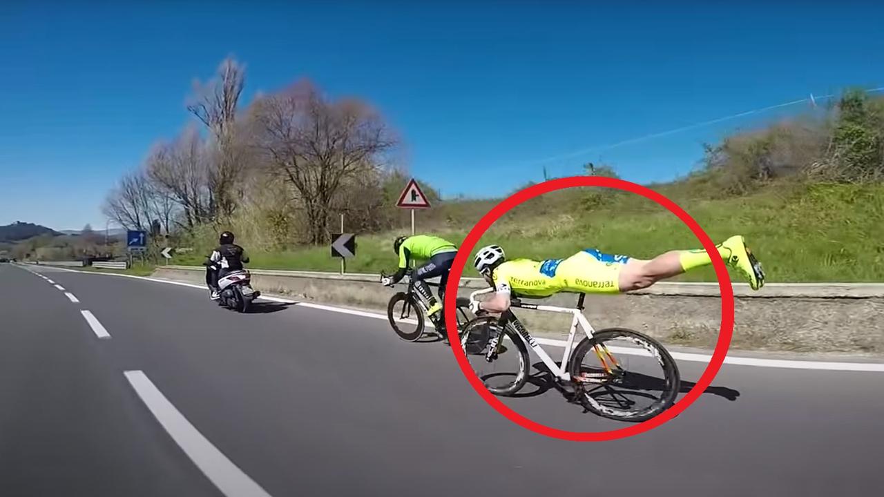 Cycling superman video, Michael Guerra move goes viral again | news.com ...