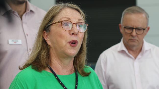 Infrastructure Minister Catherine King with Prime Minister Anthony Albanese earlier this month. Picture: Samuel Davis