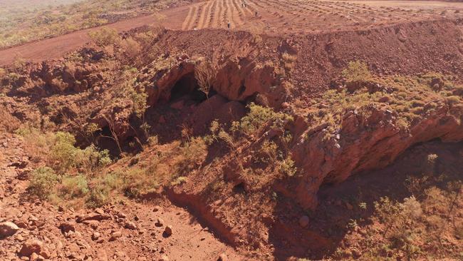 Rio Tinto destroyed ancient sites at Juukan Gorge. Picture: AFP/PKKP