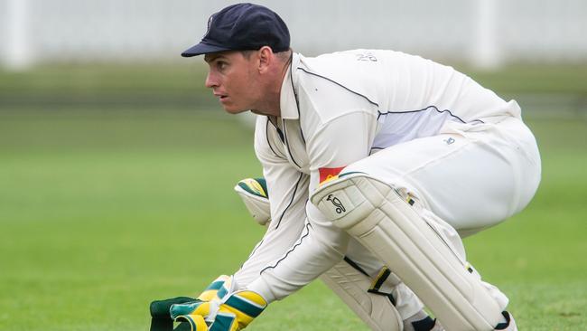 Manly wicketkeeper Jay Lenton in action. Pic: Supplied