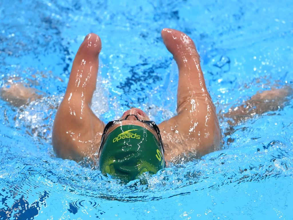 Ahmed Kelly inspires in the pool. Picture: Getty Images for International Paralympic Committee