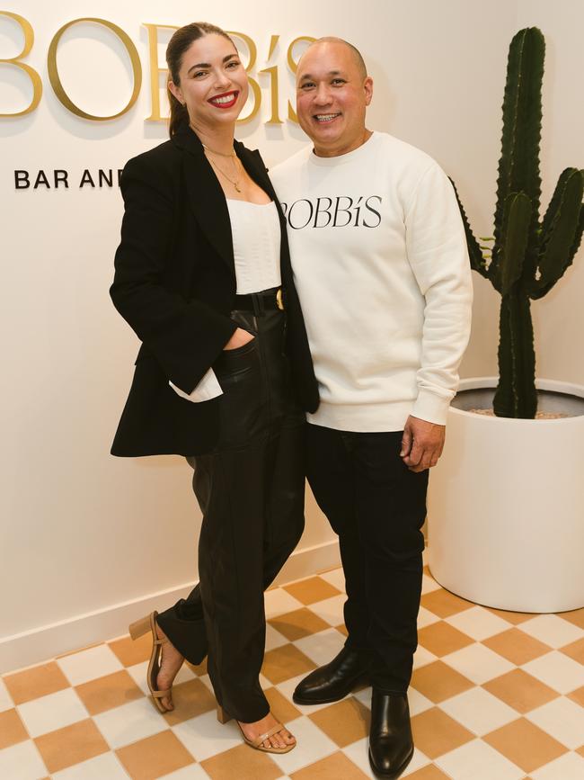 Elisa and James Franzon at Bobbi's launch. Picture: Supplied