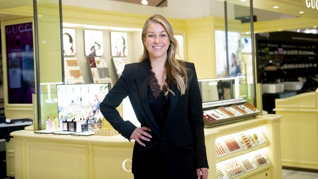 Myer executive chairman Olivia Wirth in the Sydney city store at the Myer strategy day on Wednesday. Picture: Jeremy Piper