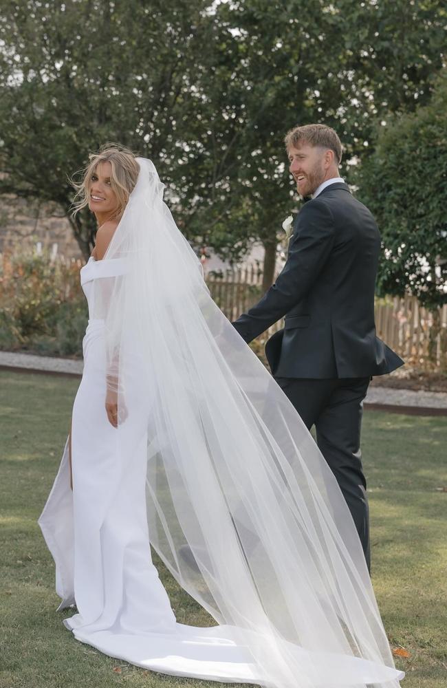 They exchanged vows at Barunah Plains. Picture: Bianca Virtue Photographer