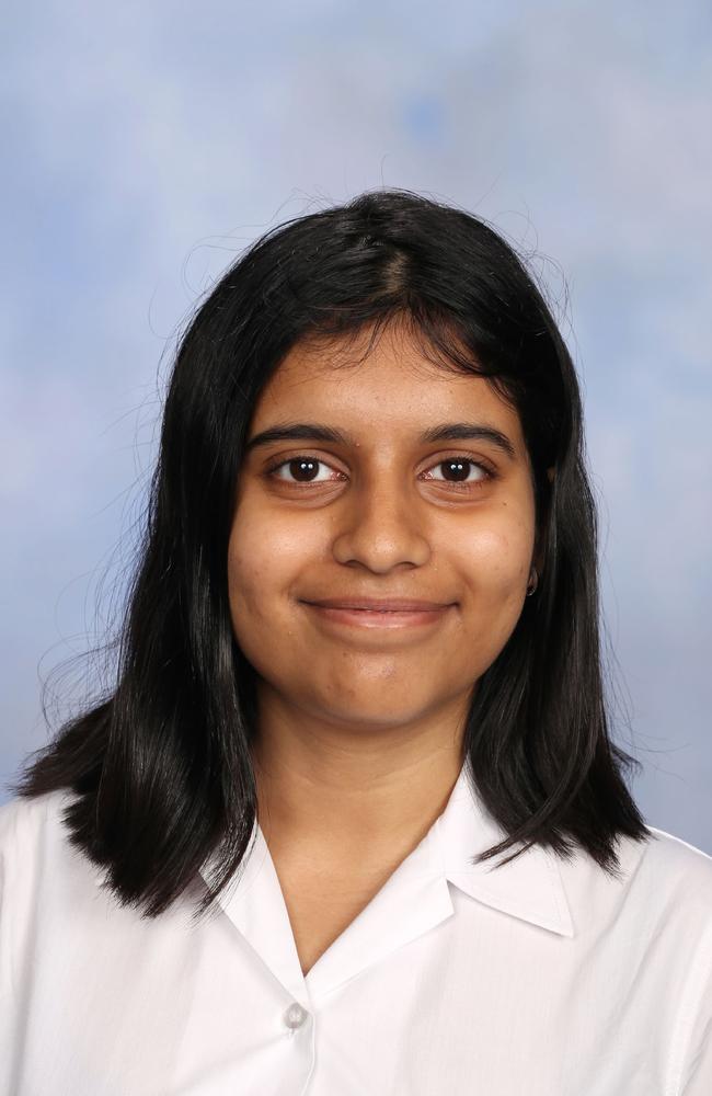 Ena Debnath, the school captain at Marrickville High.