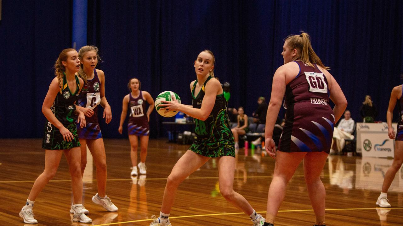 Goal Attack Sophie Brewer got on a roll for the Cavaliers in their win over Cripps in the U/19 state netball grand final. Picture: PATRICK GEE