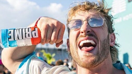 Social media star Logan Paul with Prime energy drink. Picture: Instagram