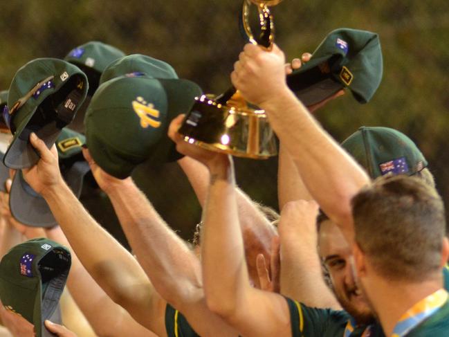 Mackay's Riley James continued his winning streak after taking home the under 23 world Softball Championship in Argentina, and was then named amongst the team of the tournament.  Picture: Softball Australia