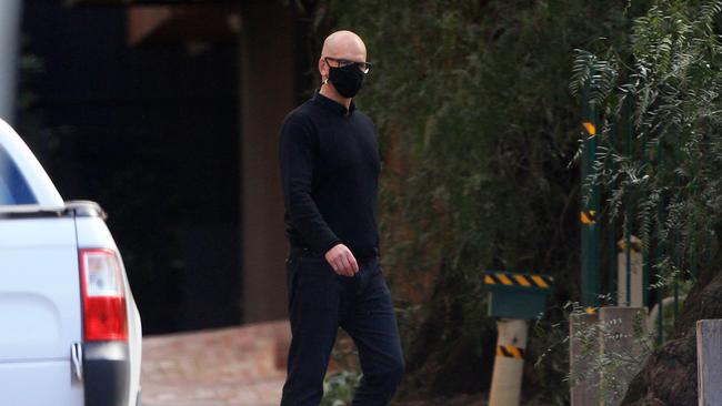 31/08/20 Former Victorian commissioner Simon Overland near his home in Richmond. Aaron Francis/The Australian