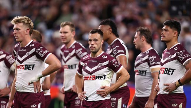 It was a tough way for the Sea Eagles to end the season. Photo by Jason McCawley/Getty Images