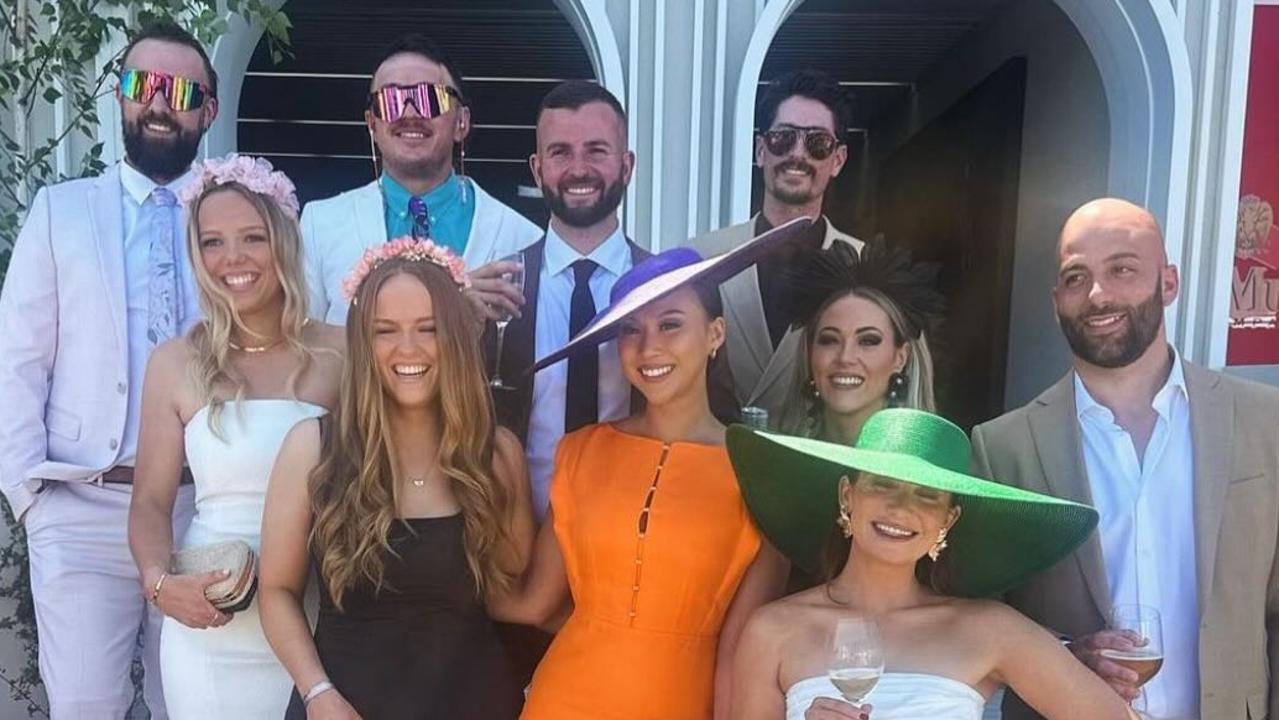 The Block 2024 cast at the Melbourne Cup (including Kylie and Brad). Picture: Instagram