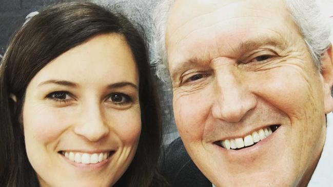 Singer songwriter Missy Higgins with her father Chris Higgins. Pic: Instagram