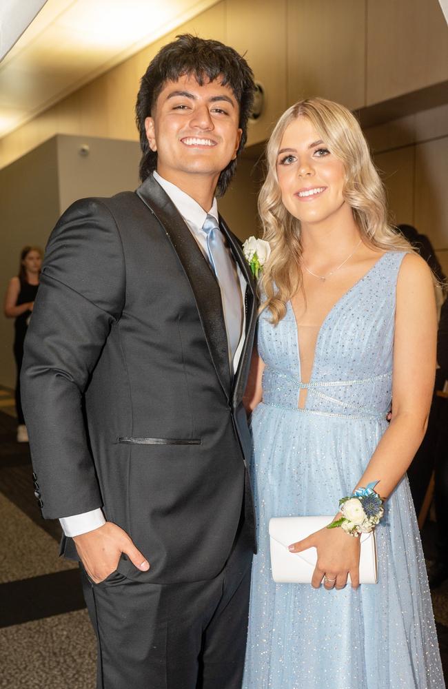 Aarnie Silwal and Amy Stachurski at Whitsunday Anglican School Year 12 Formal Saturday 16 September 2023 Picture: Michaela Harlow