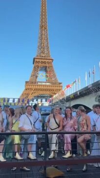 Olympic medallists rock golden boots for Gina Rinehart's boat cruise