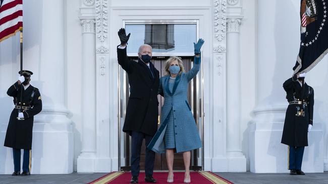 It’s been a long time coming but Joe Biden and Dr Jill Biden can now call the White House home. Picture: Getty Images