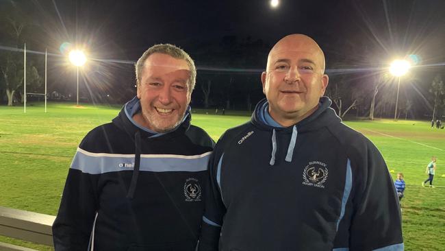 Burnside rugby club stalwarts Michael Deacon and Michael De Vizio will play their 500th games for the club, together this weekend. Picture: SUPPLIED