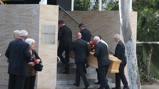 Hundreds of people have farewelled Lance Thompson at a service in Sutherland. Picture: Danny Aarons