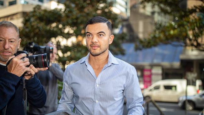 Guy Sebastian arrives at the Downing Centre in Sydney. Picture: NCA NewsWire / Christian Gilles