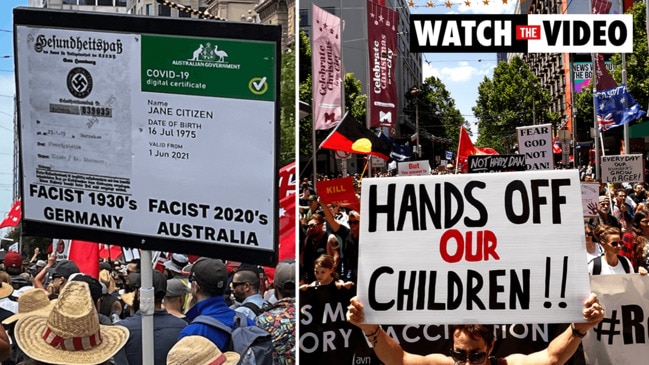 Thousands gather in Melbourne to protest vaccine mandates