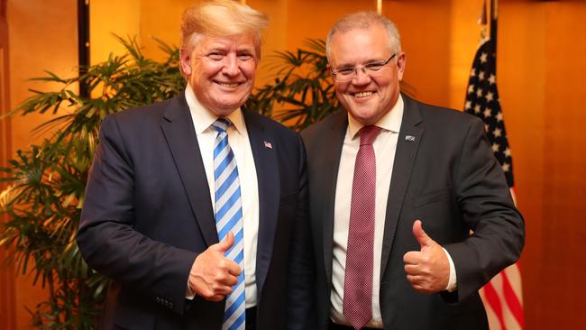 Prime Minister Scott Morrison met with President Donald Trump ahead of the G20 Summit in Japan this week. Picture: supplied