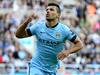 NEWCASTLE UPON TYNE, ENGLAND - AUGUST 17: Sergio Aguero of Manchester City celebrates after scoring his team's second goal during the Barclays Premier League match between Newcastle United and Manchester City at St James' Park on August 17, 2014 in Newcastle upon Tyne, England. (Photo by Jamie McDonald/Getty Images)