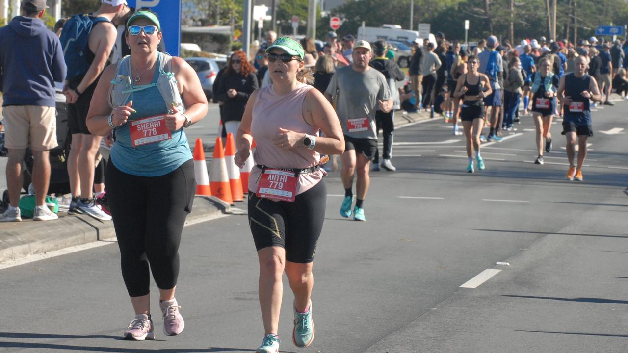 Sheridan O'Brien and Anthia Castelletto at the 2022 Sunshine Coast Marathon and Community Run Festival.