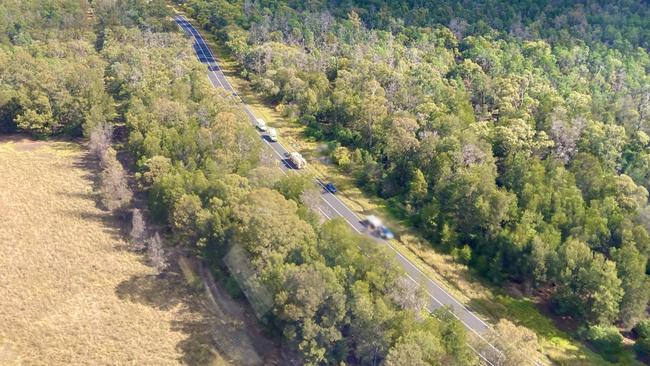 The Toowoomba RACQ LifeFlight Rescue helicopter on scene in Moonie on June 9. Picture: LifeFlight