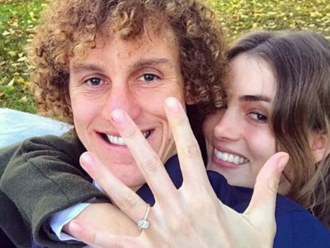 Chris Mayne' with fiancee Britt Nicholas. Picture: Instagram