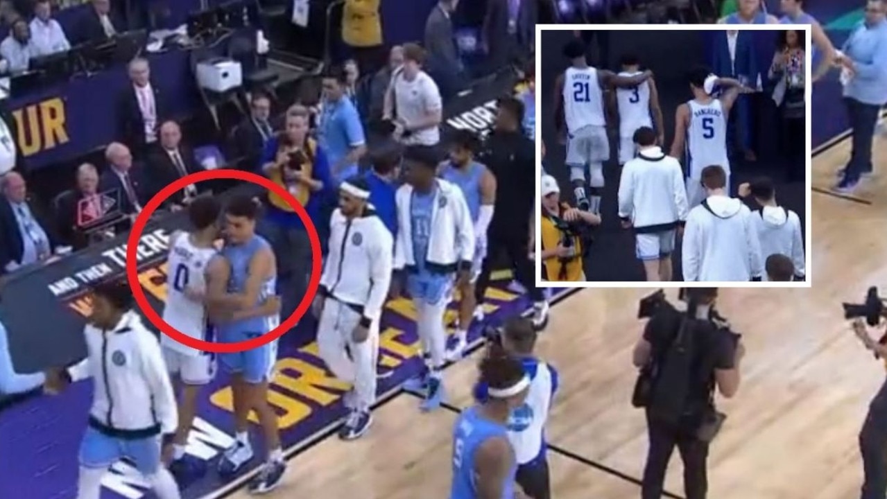 Most of the Duke team snubbed the post-game handshake line.